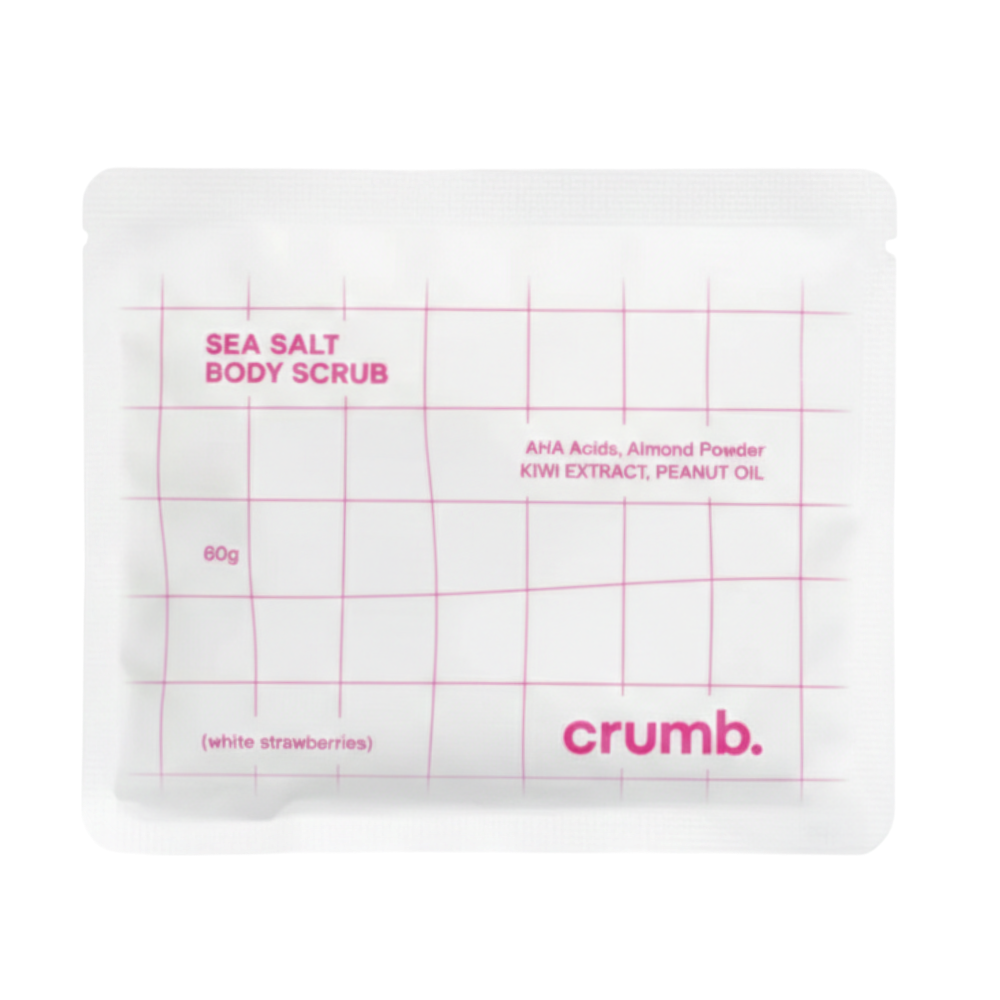 CRUMB. White Strawberries Body Scrub 1х60g - Сольовий скраб для тіла з AHA-кислотами (travel format) CRUMB. White Strawberries Body Scrub 1х60g - Сольовий скраб для тіла з AHA-кислотами (travel format)